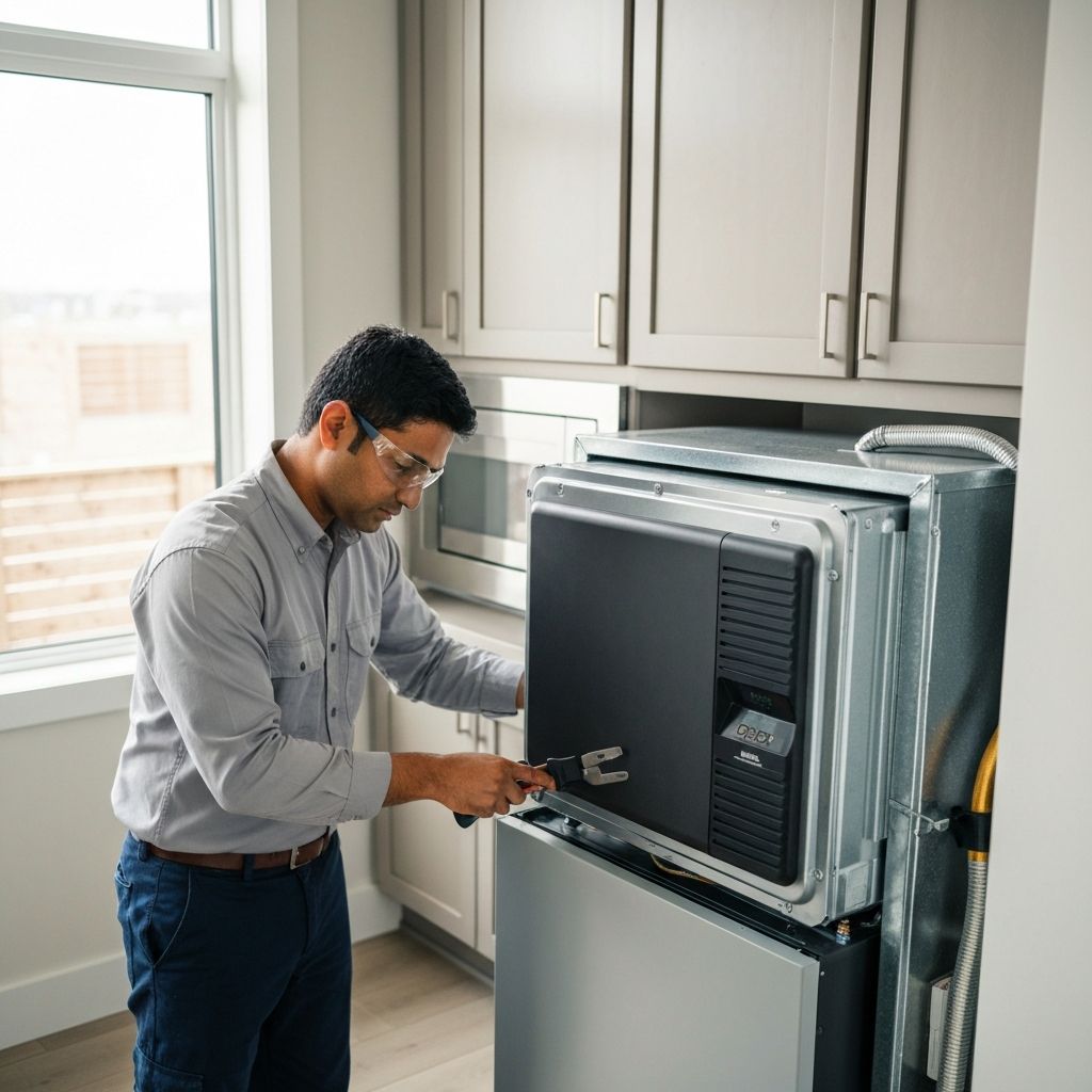 HVAC technician working
